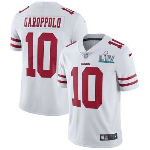 Youth Nike 49ers 10 Jimmy Garoppolo White 2020 Super Bowl LIV Vapor Untouchable Limited Jersey,We sell and wholesale Youth Nike 49ers 10 Jimmy Garoppolo White 2020 Super Bowl LIV Vapor Untouchable Limited Jersey on line form chian!